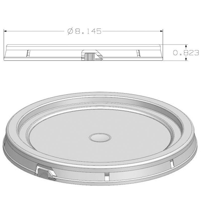 1-GALLON TEAR STRIP LID NO GASKET