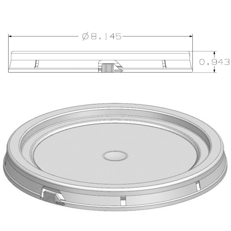 1-GALLON TEAR STRIP LID WITH GASKET