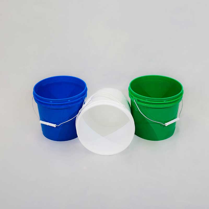 2 gallon pails multicolor stacked