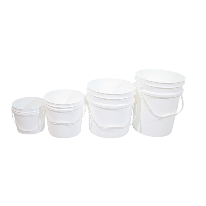 White pails all sizes